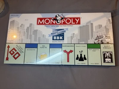 Monopoly BBK Worldwide Clinical Research & Development Edition Game NEW SEALED - Image 1 of 4
