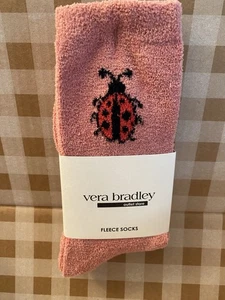 Vera Bradley Fleece Socks “Fall Ladybug”Size O/S Fits Most— New - Picture 1 of 3