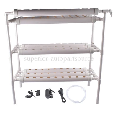 3 слоя 10 труб пищевого класса ПВХ-U гидропоника система посадки с таймером насоса - Изображение 1 из 4