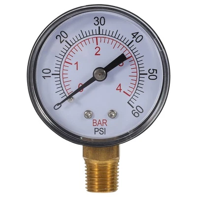  Professional Water Pressure Tester Pressione Misuratore Manometro - Image 1 of 4