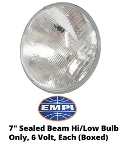 EMPI 9303 VW 7" Sealed Beam Hi/Low Bulb Only, 6 Volt, Each (Boxed) - Picture 1 of 1