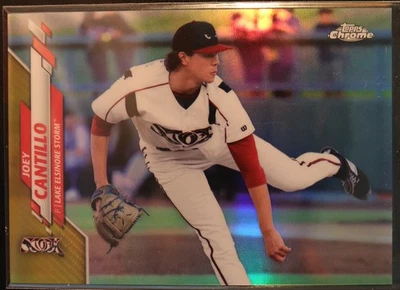 2020 Topps Pro Debut Chrome Joey Cantillo PDC143 Gold Refractor #/75 - Image 1 of 2