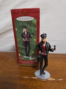 Hallmark Keepsake Ornament Barbie Harley-Davidson Barbie Christmas 2000 - Picture 1 of 4