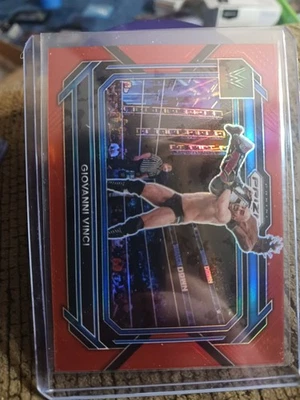 2023 Panini Prizm WWE Giovanni Vinci #42 Red Prizm /299 - Image 1 of 2