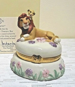 CAJA DE BARATIJAS LENOX DISNEY LION KING USPS SELLO TESORO NUEVO EN CAJA CON AUTENTICIDAD 2006 DIFÍCIL DE ENCONTRAR - Imagen 1 de 6