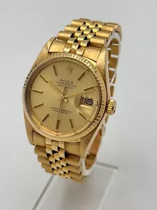 SERVICE 12/2024 - Rolex Datejust 36 18k Gold - TOP ZUSTAND/TOP CONDITION - Bild 1 von 6
