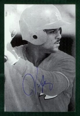 #1227, 4" x 6" Photo Card, Signed-Autographed, Luis Alicea, Cardinals - Image 1 of 2