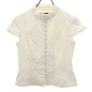 LOUIS VUITTON Hecha en Francia Blusa Carrera Manga Corta 40 Mangas Francesas Mujer - Imagen 1 de 8