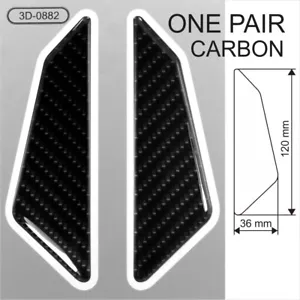CARBON fiber Sticker Domed Resin Car Door Angle Corner Protector Anti Collision - Picture 1 of 4