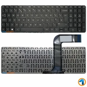FOR HP COMPAQ PAVILION 15-P260NG UK LAYOUT REPLACEMENT NEW BLACK FULL KEYBOARD - Picture 1 of 4