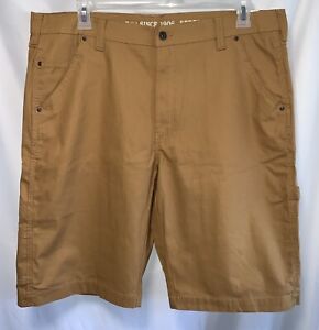 NWT Smith's Workwear Duck Canvas Carpenter Shorts Clay Brown Relaxed Fit Size 38