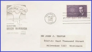 USA5 #1200 ADDR HOUSE OF FARNAM FDC   Sen. Brien McMahon - Picture 1 of 1