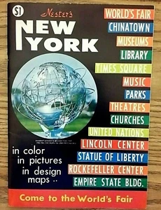 1965 NESTER'S NEW YORK PHOTO BOOK MAPS AND COLOR PHOTOGRAPHS "WHAT TO SEE" - Picture 1 of 7