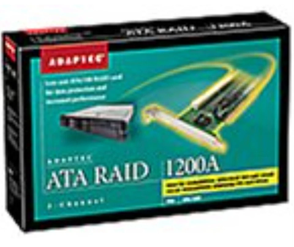 Adaptec ATA RAID 1200A 32-BIT PCI 2-CHANNEL ATA/100 RAID CARD AAR-1200A KIT  NEW - Image 1 of 1