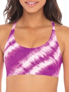 No Boundaries Juniors' Bonded Racerback Bralette with Removal Pads Size Small