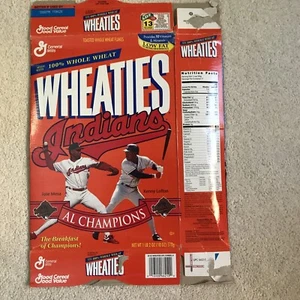 1996 Cleveland Indians Al Champs Wheaties Box Kenny Lofton - Bild 1 von 12