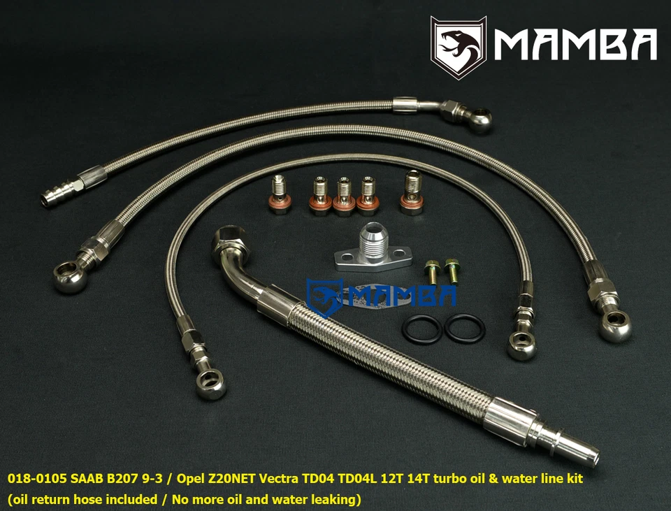 Kit de línea de agua y aceite turbo para Cadillac BLS - B207L B207R 2006-2010 TD04 Turbo Foto 1 de 2