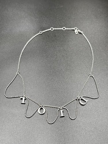 Collana Dior pietra inglese doppia catena vintage usata