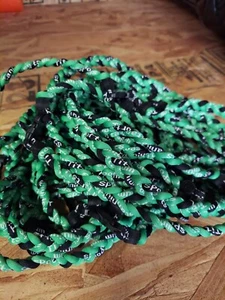 26 Kelly Green & Kelly Green & Black Titanium Sports Necklaces Lot - Picture 1 of 1