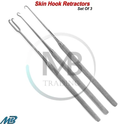Joseph Skin Hooks Soft Tissues Retracting Sharp Prongs Plastic Surgery Vet Tools - Image 1 of 4