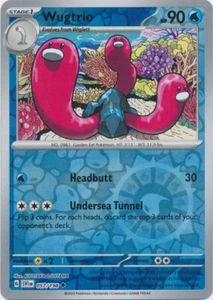 Reverse Holo Wugtrio 057/198 Uncommon Scarlet & Violet Base Set Pokemon TCG - Picture 1 of 1