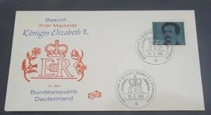 1965 queen elizabeth ll QEll germany cover special postmark or chop DUSSELDORF 1 - Picture 1 of 2