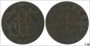 España José Napoleón 00076 MBC 4 Quartos 1813 Barcelona Cu / Ocupacion Napoleon - Bild 1 von 1
