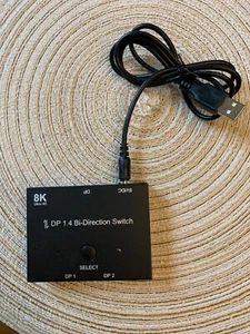 DP DisplayPort 1.4 Bidirektion Switch Splitter Konverter MST Hub 4K 8K Ultra HD - Bild 1 von 4