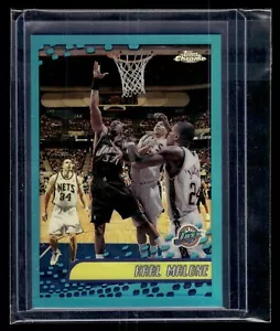2001 Topps Chrome Refractor #120 Karl Malone Utah Jazz HOF QTY - Picture 1 of 2