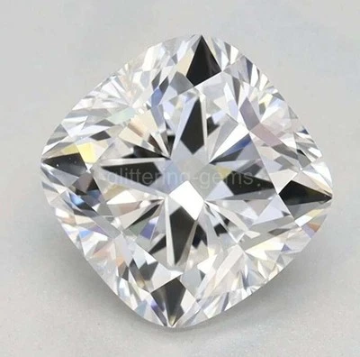 3 Ct Lab-Grown Cushion Cut D Color VVS1 Clarity Certified Loose Diamond 5JSW - Image 1 of 4