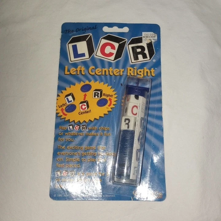 LCR Original Left Center Right Dice Game Green George & Co Games Ages 5