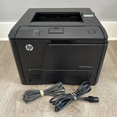 HP LaserJet Pro 400 M401n Monochrome Laser Printer Tested Works 1833 Page Count - Image 1 of 4