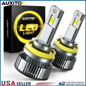 AUXITO H11 H8 LED Headlight Kit Combo Bulb High Low Beam 80000LM White 6500K P - Picture 1 of 12