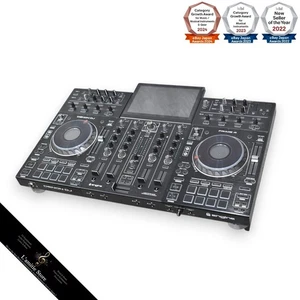 DENON DJ Prime 4 4-Deck Standalone DJ System with 10" Touchscreen Prime4 Black - Picture 1 of 22