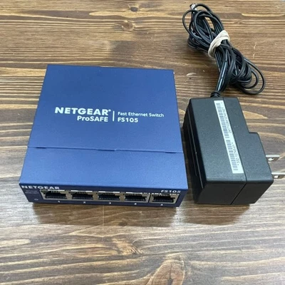 Netgear FS105 5-Port Ethernet Switch – Pre-owned, Tested and Working - Image 1 of 3