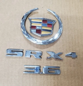 10-16 Cadillac SRX Elevador Trasero Puerta Trasera Escotilla SRX4 3.6 Cromo Emblemas Logo Fabricante de Equipo Original - Imagen 1 de 7