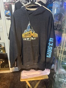 WWE Wrestlemania NY NJ Hoodie Herren Medium Outdoor Pullover Blau 2013 Wrestling - Bild 1 von 5
