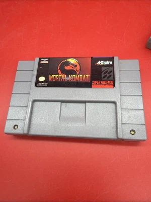 Mortal Kombat (Super Nintendo SNES, 1991 Authentic (250205) - Image 1 of 3