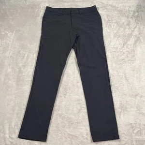 Pantalones Lululemon ABC Para Hombre Talla 31x30 Negro Chino Delgado Rendimiento Pierna Cónica - Imagen 1 de 16
