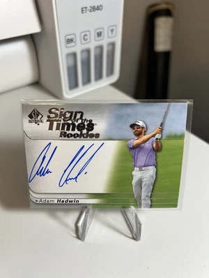 2021 SP Authentic - Sign of the Times Rookie Autographs Adam Hadwin #SOTTR-AH... - Image 1 of 2