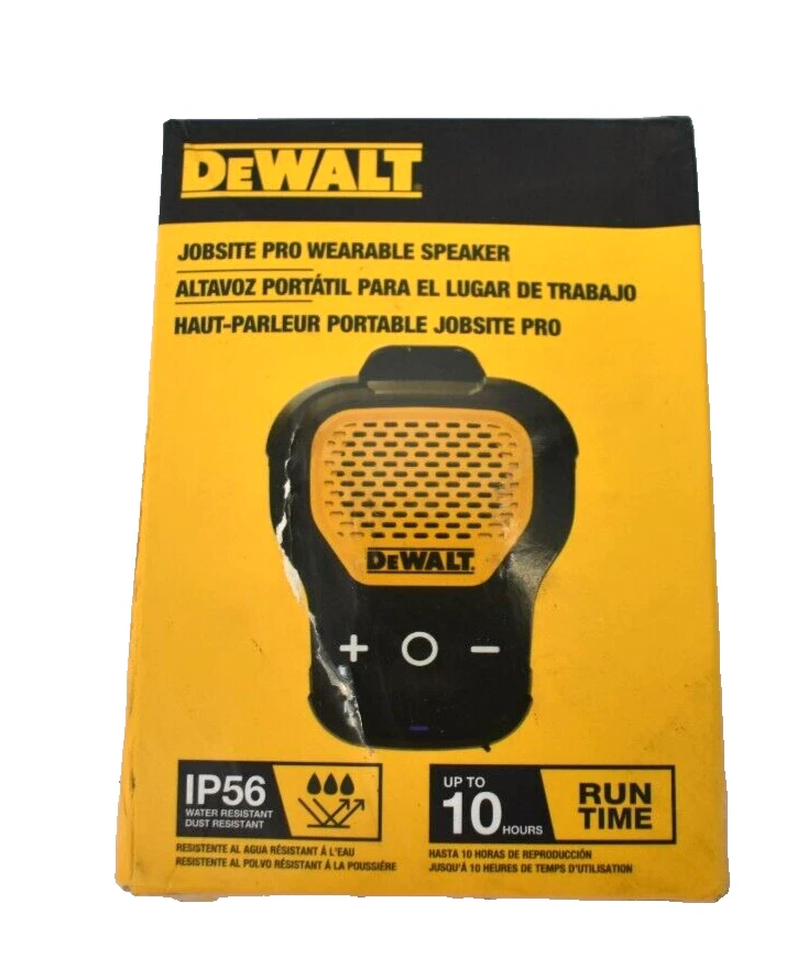 DeWalt Jobsite Pro Wearable Speaker Clip On Genuine OEM DXMA1901158 Wireless