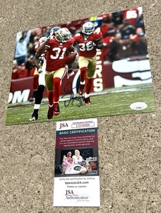 DRE BLY 49ers SIGNIERTES 8X10 Foto JSA COA SAN FRANCISCO - Bild 1 von 3