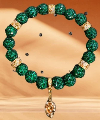 Damen Armband💫Damen Perlenarmband 24 Karat vergoldete Perlen Damen Schmuck - Bild 1 von 2