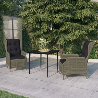 Garden Dining Set Brown, Black - Image 1 of 4