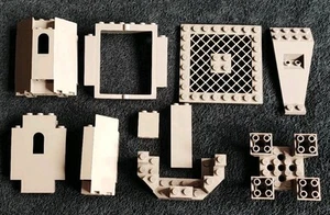 LEGO Panels Castle Old Grey Support Corner Bricks Window Bundle Lot 60808 30100 - Picture 1 of 6