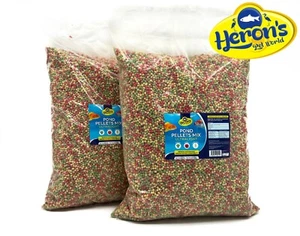 HERONS Pond Pellets Mix Ultralight 2 x 15L - Koi Goldfish Food - Premium Pellets - Picture 1 of 3