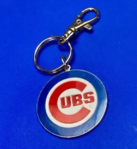 Chicago Cubs Keychain Baseball team Key Fob Chain MLB 1997 Peter David INC NEW - Picture 1 of 1