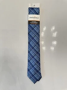 🔥NEW🔥 VAN HEUSEN Stain Shield Defense Men's Tie Navy Stripes (Extra Long) - Picture 1 of 1