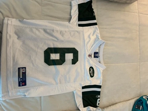 Mark Sanchez white Jets jersey kids small Cover