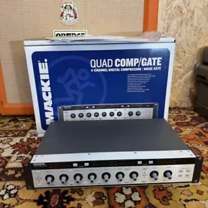 Mackie Quad Comp/Gate 4-Channel Digital Compressor Noise Gate Studio Rack w/ Box - Picture 1 of 14